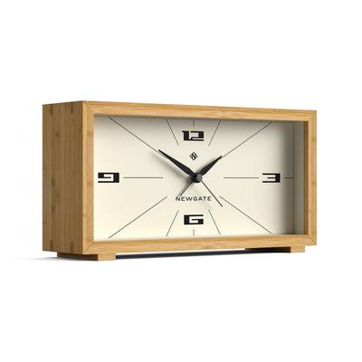 Newgate Lemur alarm clock in bamboo