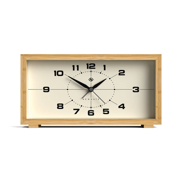 Newgate Lemur alarm clock in bamboo