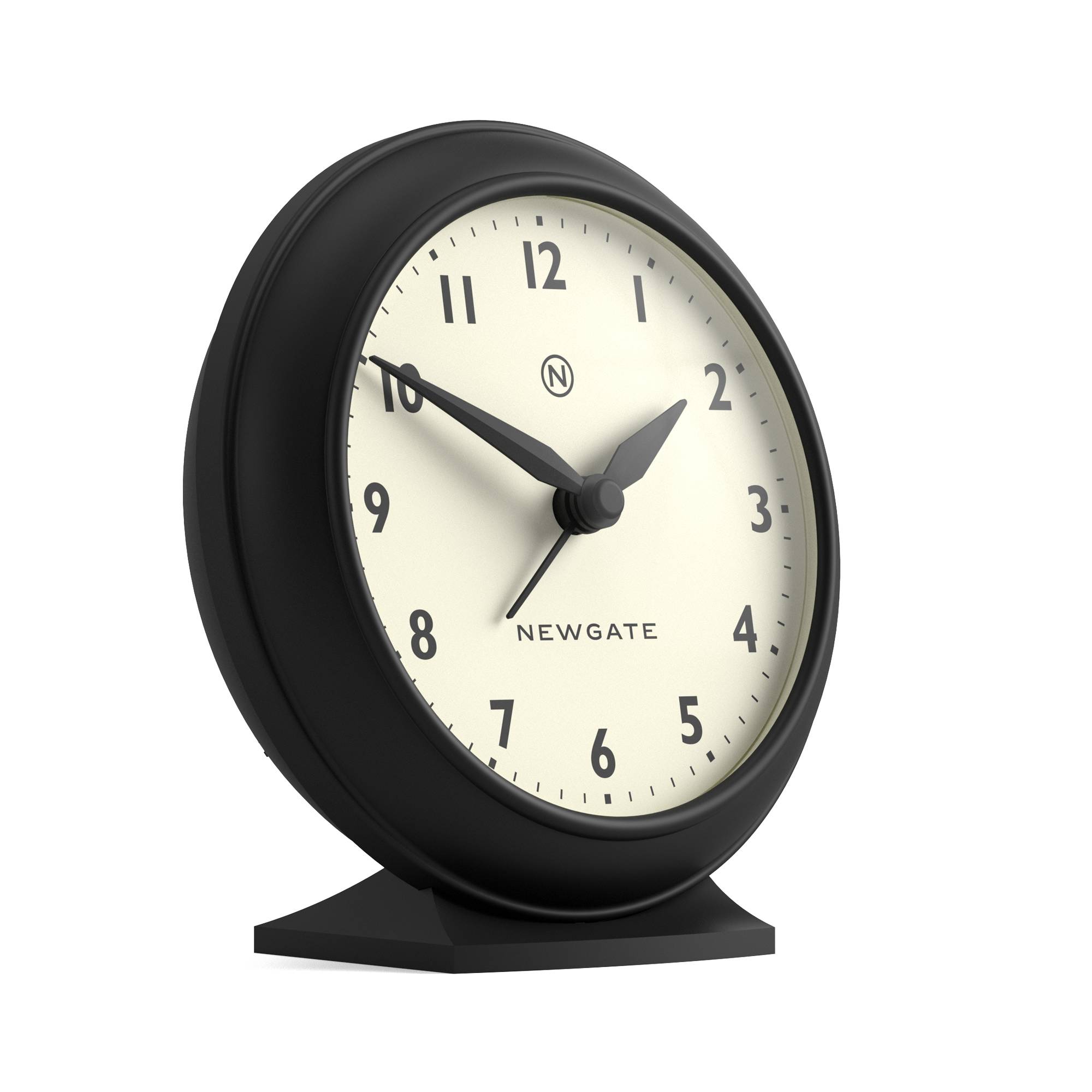 Digital Monolith Alarm Clock | White with Black LCD Display