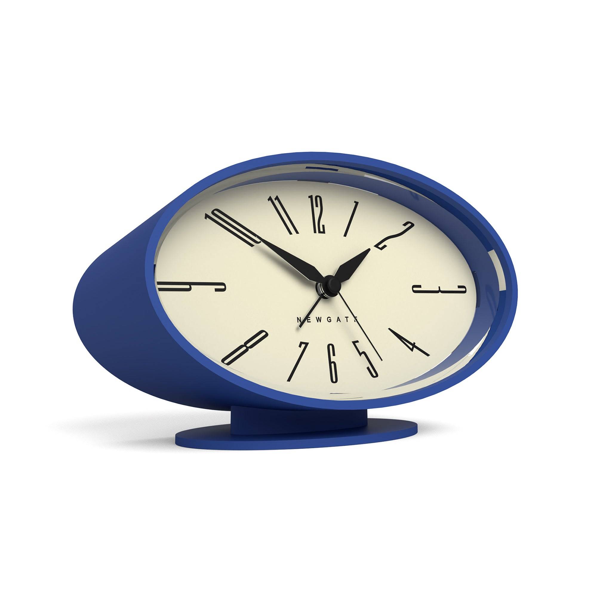 Ronnie Retro Alarm/Desk Clock | Silent 'No Tick' | Blue – Newgate World