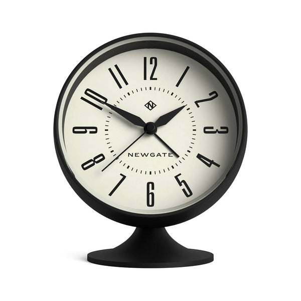 Newgate Spheric alarm clock in black