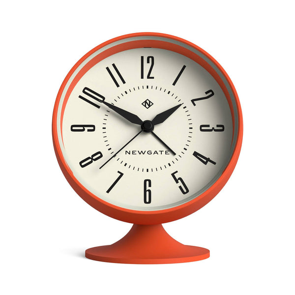 Newgate Spheric alarm clock in orange