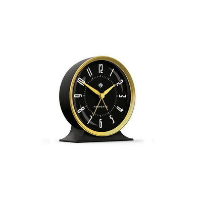 Newgate Hotel alarm clock in black and brass