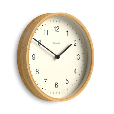 Newgate Bali wall clock in bamboo