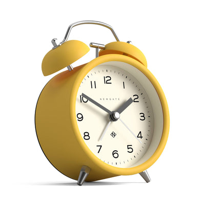 Newgate Charlie Bell alarm clock in yellow