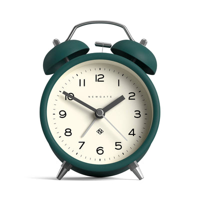 Newgate Charlie Bell alarm clock in eden green