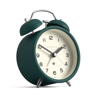 Newgate Charlie Bell alarm clock in eden green