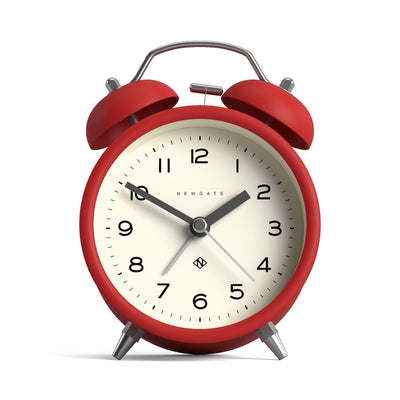Newgate Charlie Bell alarm clock in red