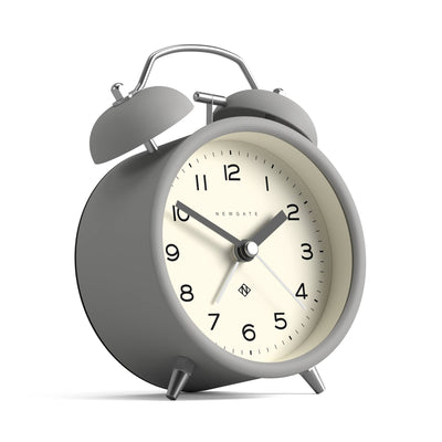Newgate Charlie Bell alarm clock in grey