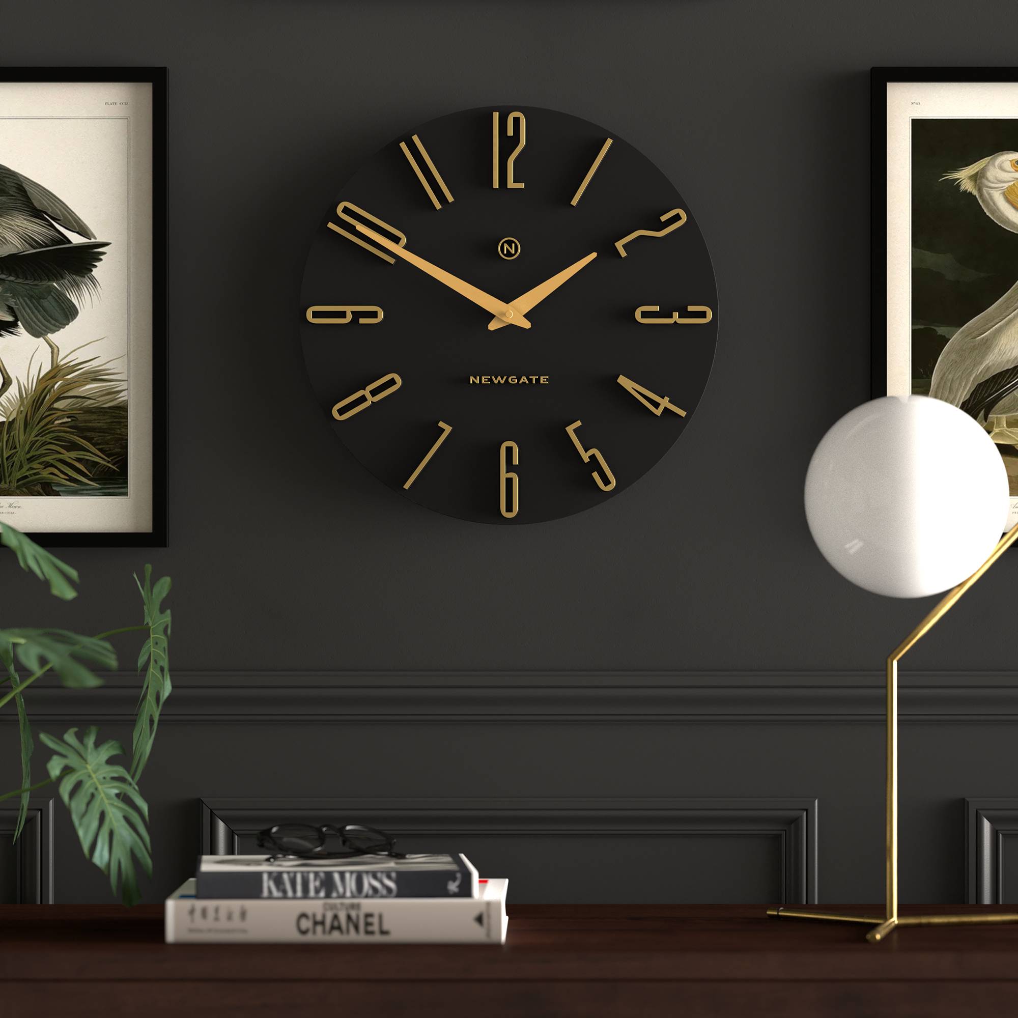 Newgate Empire State wall clock in black – Newgate World