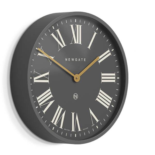 large grey roman numeral wall clock