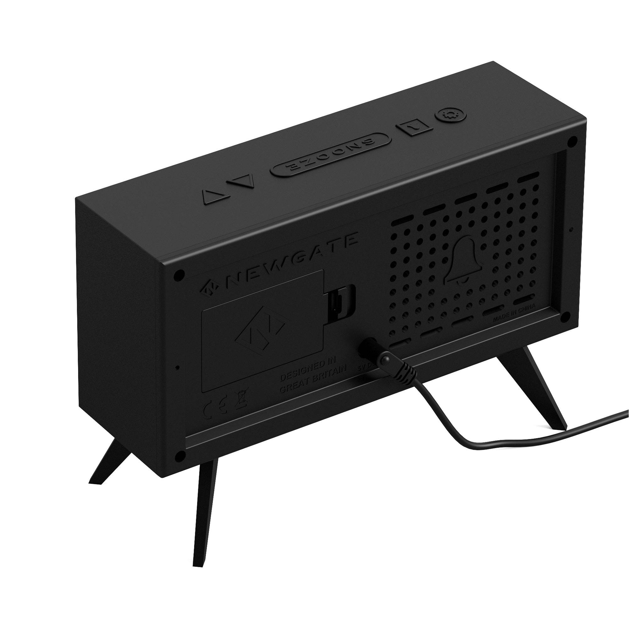 Newgate Spectronoma LCD clock in black – Newgate World