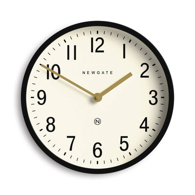 Newgate Master Edwards wall clock in black
