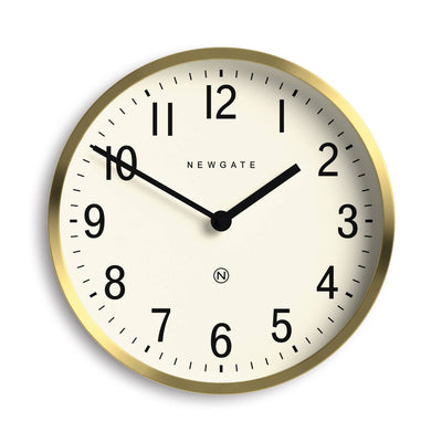 master edwards brass wall clock