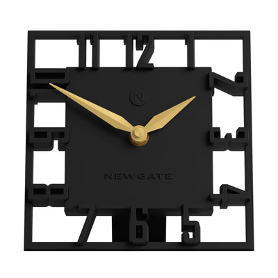 Newgate Highline mantel clock in black