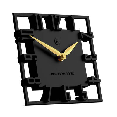 Newgate Highline mantel clock in black