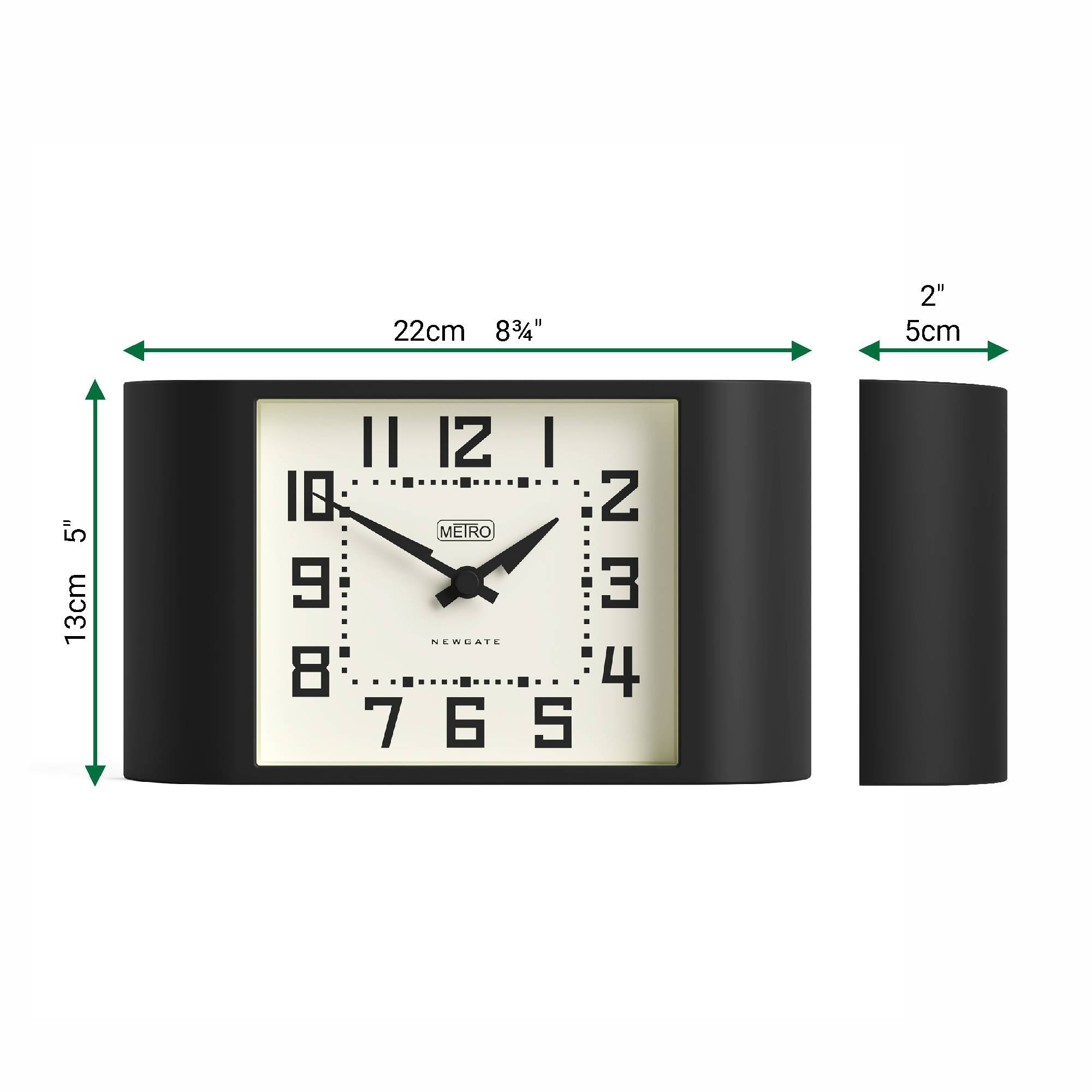 新品 ニューゲート Mini Metro Mantle Clock 置き時計 Newgate Mini Metro mantel clock in black – Newgate World