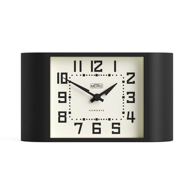 Newgate Mini Metro mantel clock in black