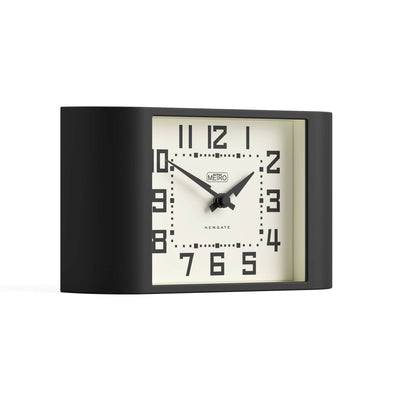 Newgate Mini Metro mantel clock in black
