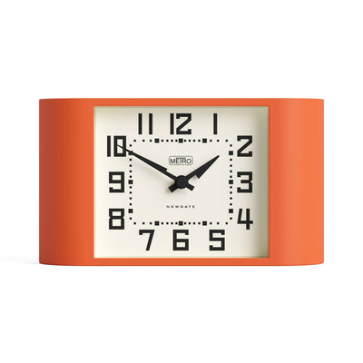 Newgate Mini Metro mantel clock in orange