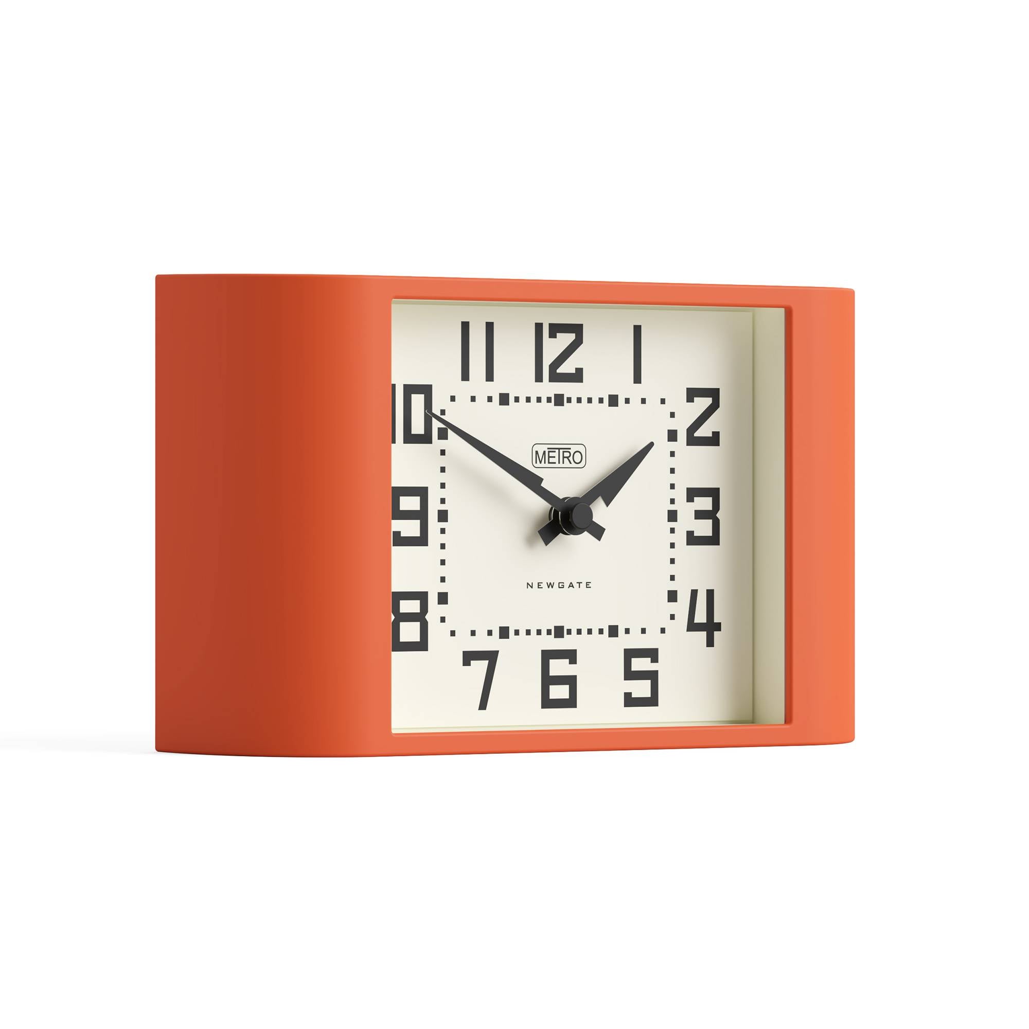 Newgate Mini Metro mantel clock in orange – Newgate World