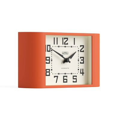 Newgate Mini Metro mantel clock in orange