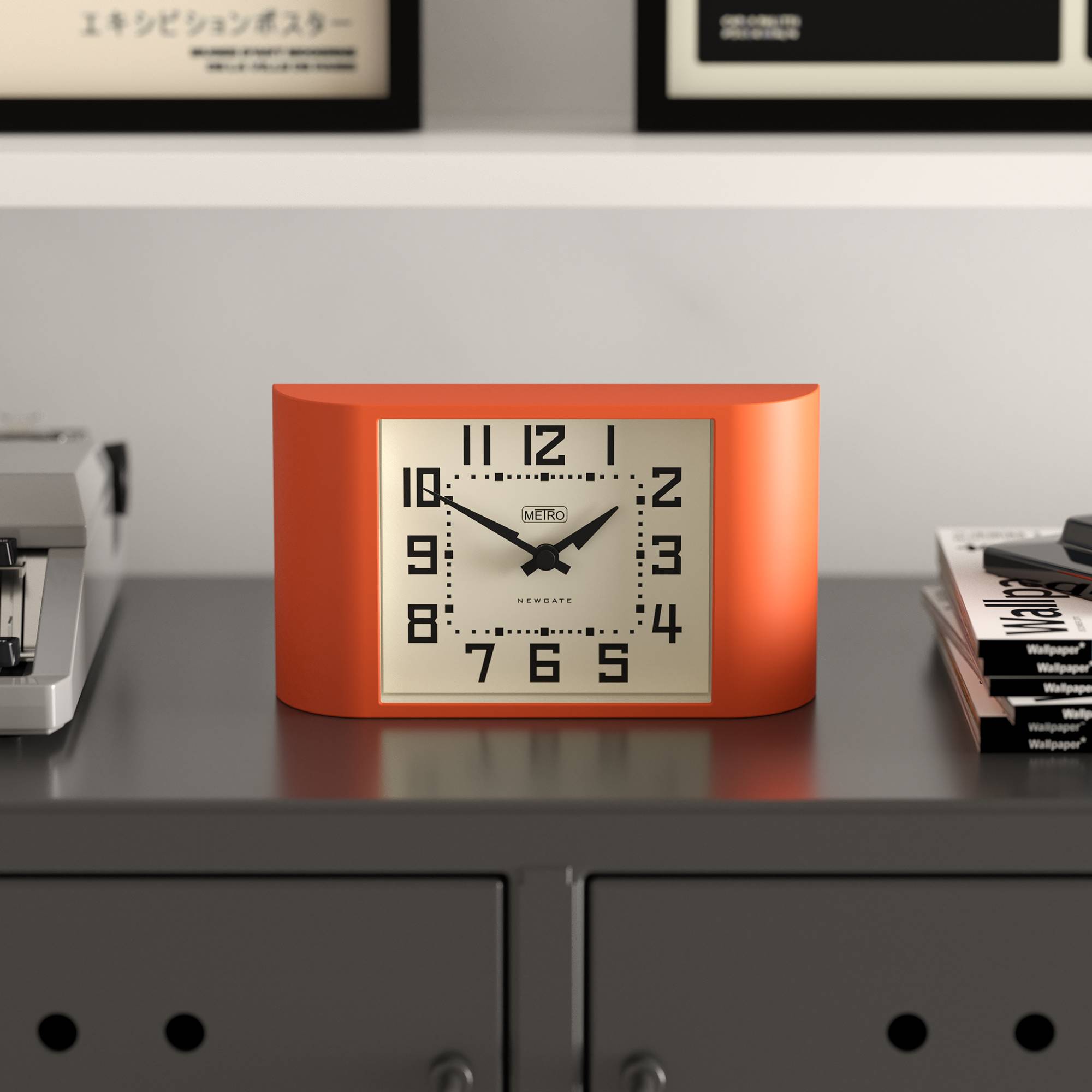 新品 ニューゲート Mini Metro Mantle Clock 置き時計 Newgate Mini Metro mantel clock in orange – Newgate World