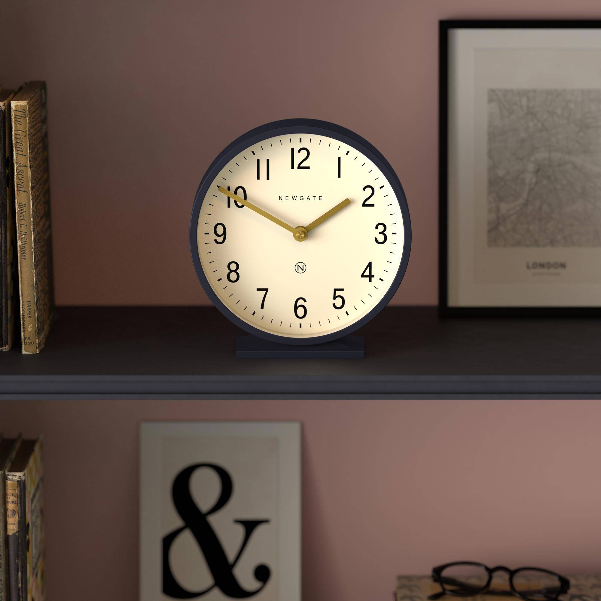 Newgate Q Mantel clock in petrol blue – Newgate World