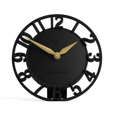 Newgate Timewarp mantel clock in black