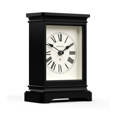 Newgate Time Lord mantel clock in black