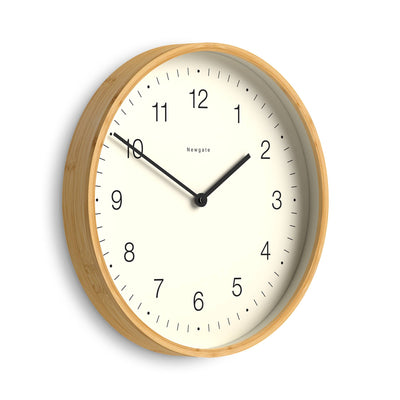 Newgate Mauritius wall clock in bamboo