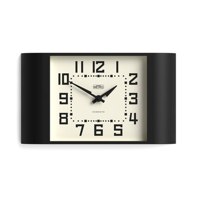 Newgate Metro wall clock in black