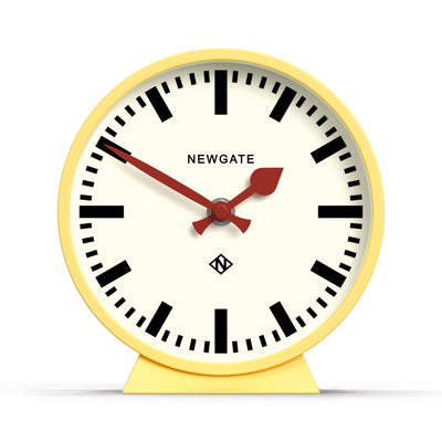 Newgate M Mantel Railway clock in yellow