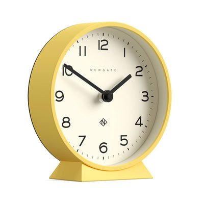 Newgate M Mantel Echo clock in yellow