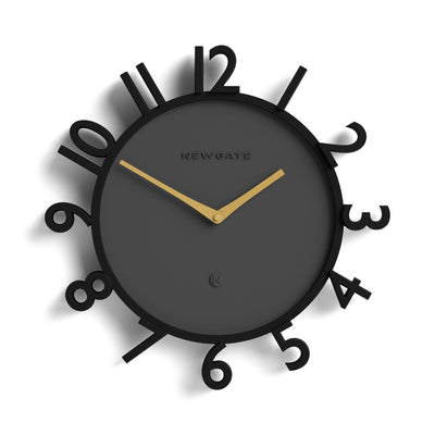 Newgate Monorail wall clock in black