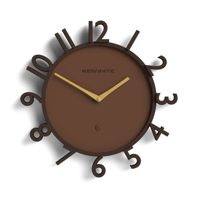 Newgate Monorail wall clock in brown