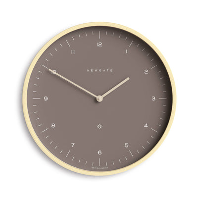 Newgate Mr Clarke wall clock in burnt sienna