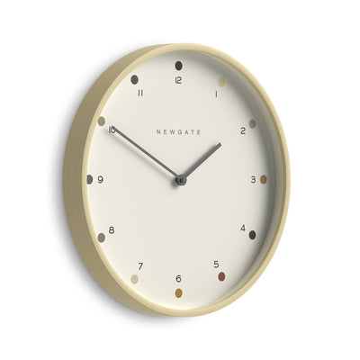 Newgate Mr Clarke dot wall clock in light plywood 40cm