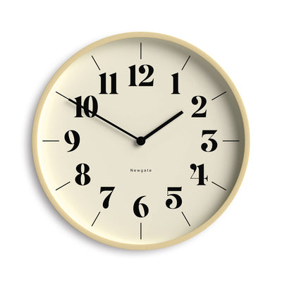 Newgate Hopscotch wall clock in pale plywood
