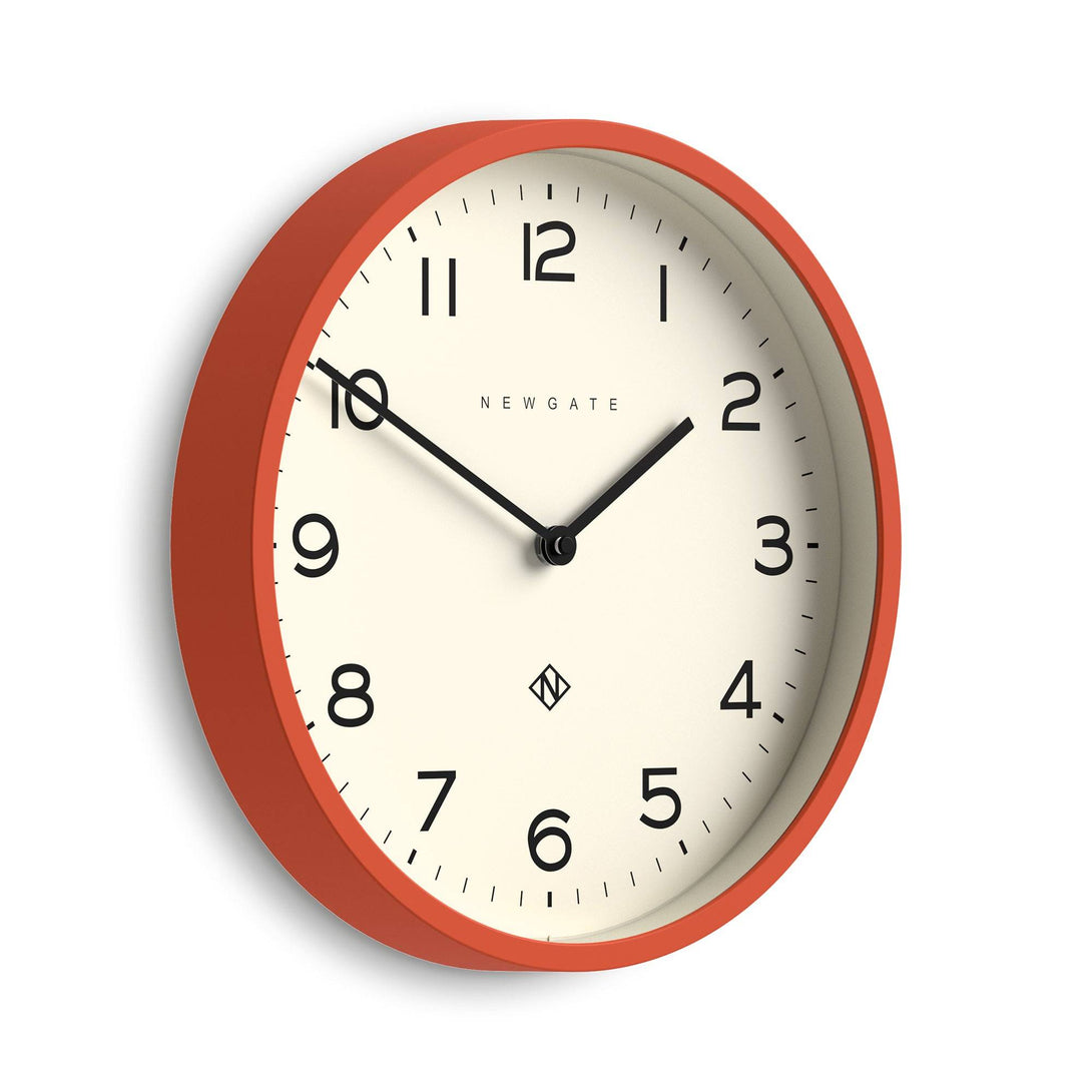 newgate pumpkin orange wall clock 