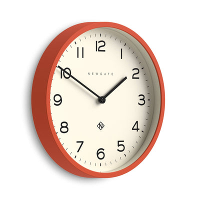 Newgate Echo Number Four wall clock in orange