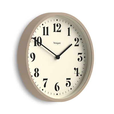 Newgate Number Four wall clock in stone grey