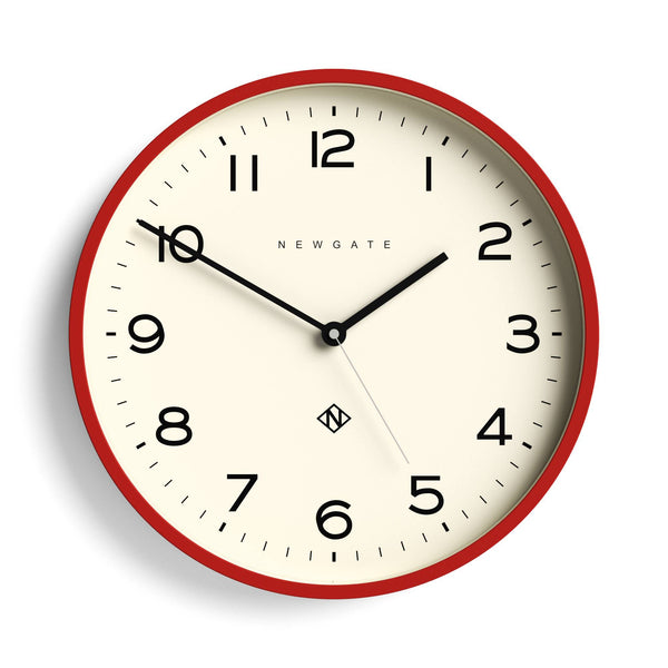 Newgate Echo Number Three wall clock in red