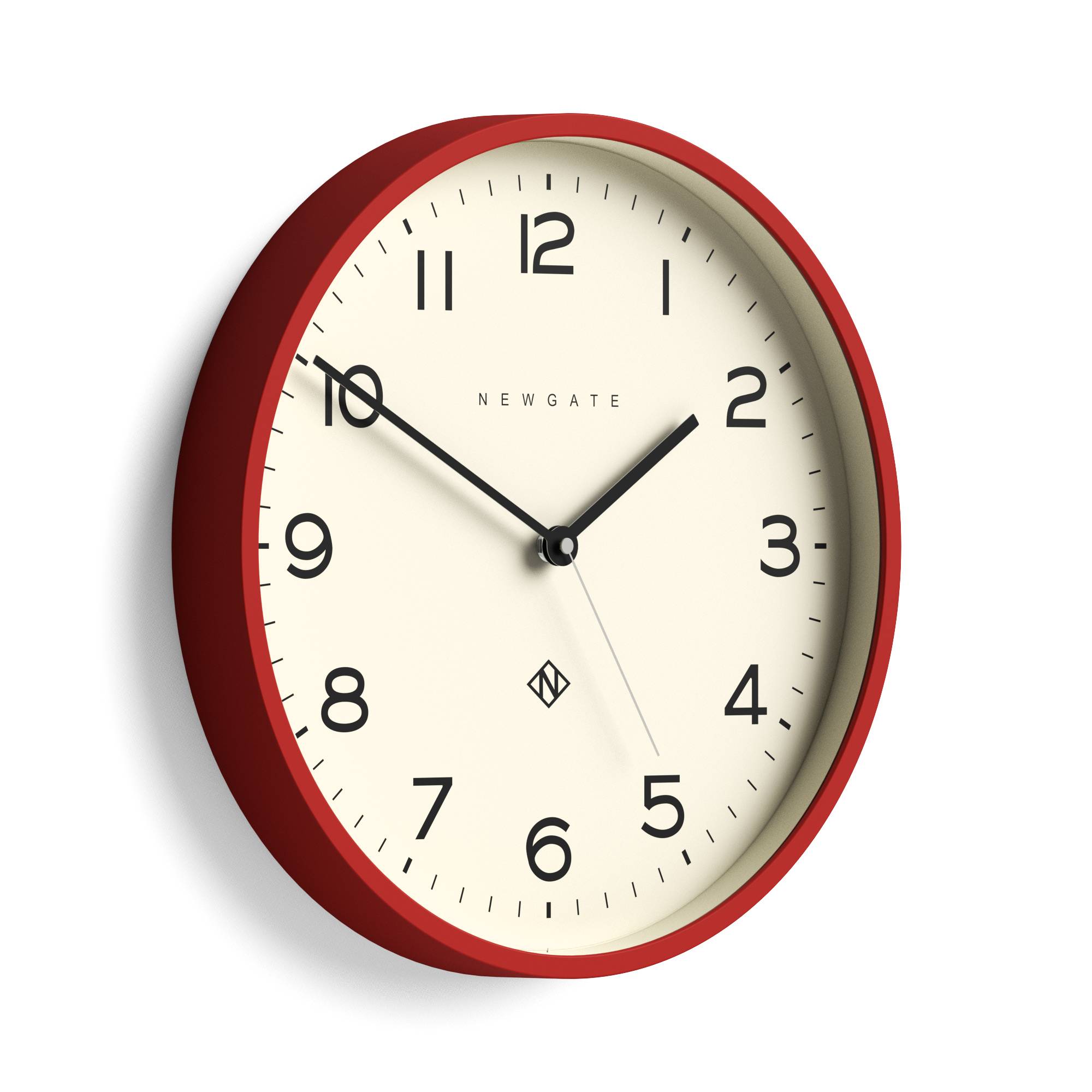 Newgate Echo Number Three wall clock in red – Newgate World