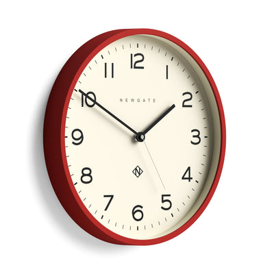 Newgate Echo Number Three wall clock in red