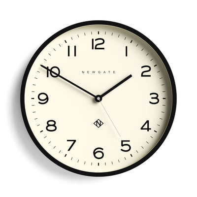 Newgate Echo Number Three wall clock in black