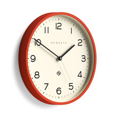 Newgate Echo Number Three clock in orange