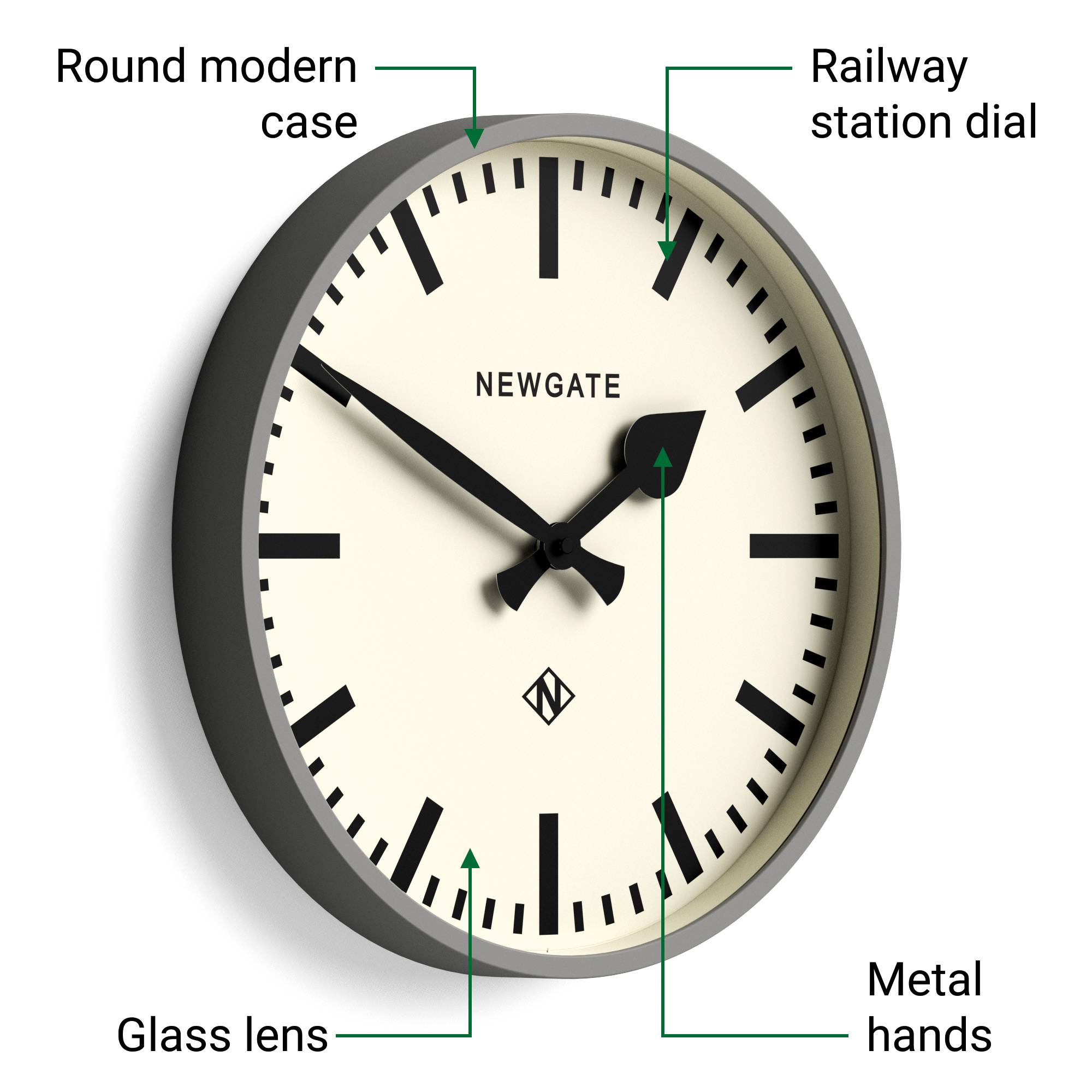NEW GATE NUMTHR390 掛け時計 Number Three Railway セール】Newgate Number Three Railway ニューゲート ウォール
