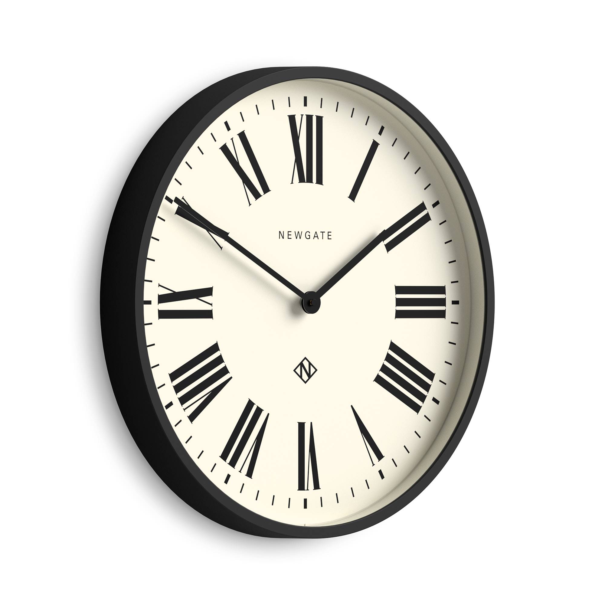 Newgate Number Two Italian wall clock in black – Newgate World