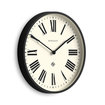 Newgate Number Two Italian wall clock in black